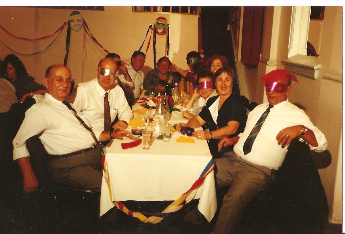 Dress up party at the Clifton Hill hall, 13 February 1993.