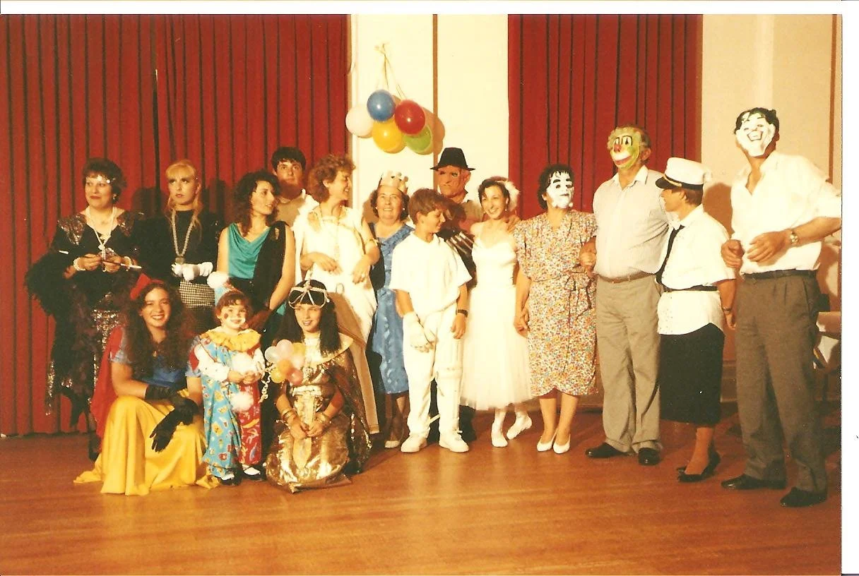 Dress up party at the Clifton Hill hall, 13 February 1993.