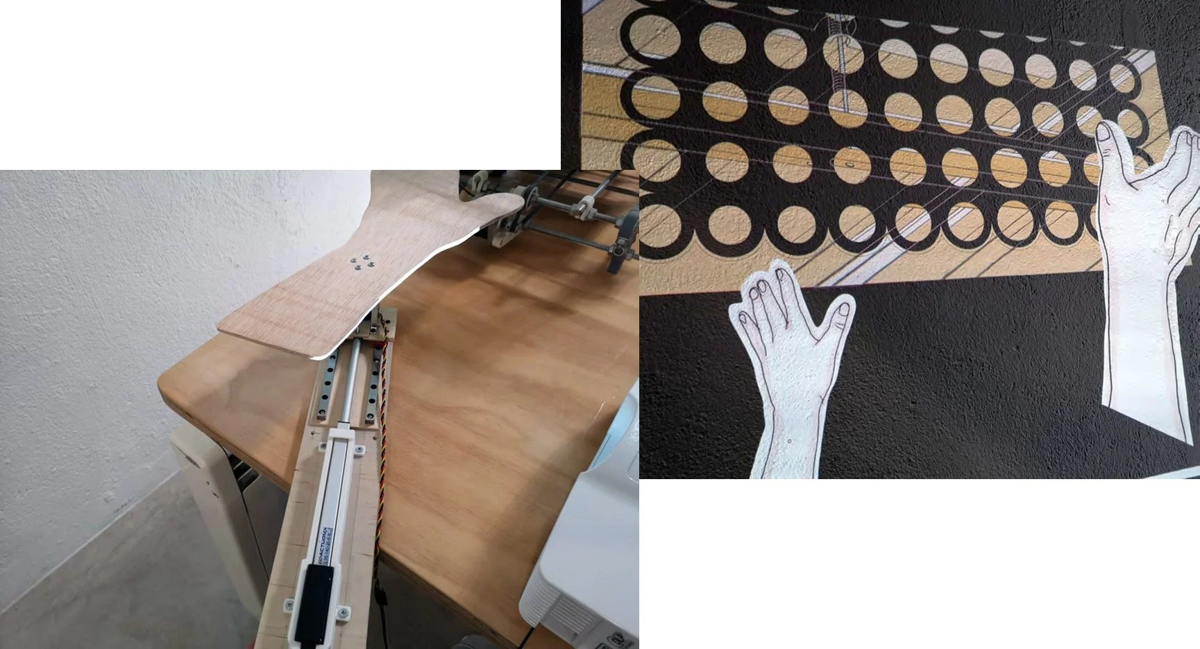 Hands No Hands (study for installation)