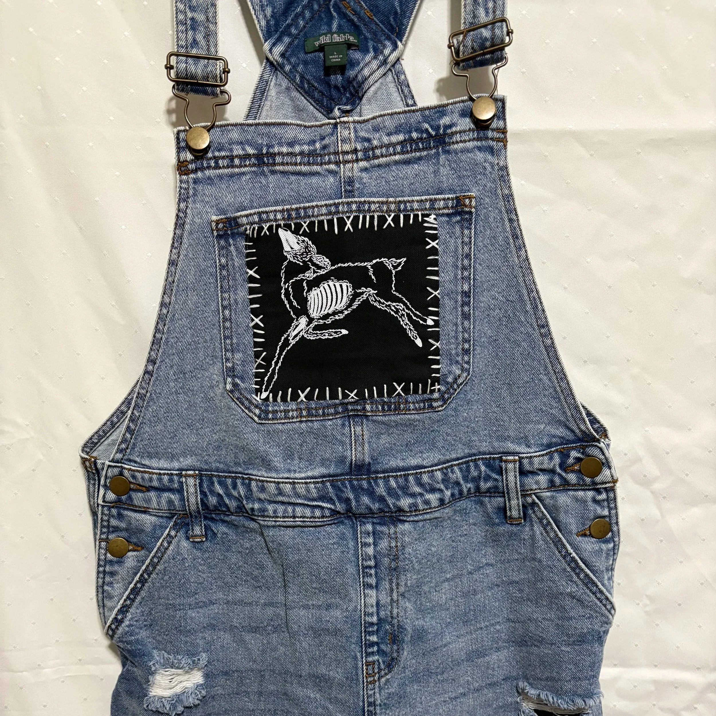 Deer Overall Shorts (L)