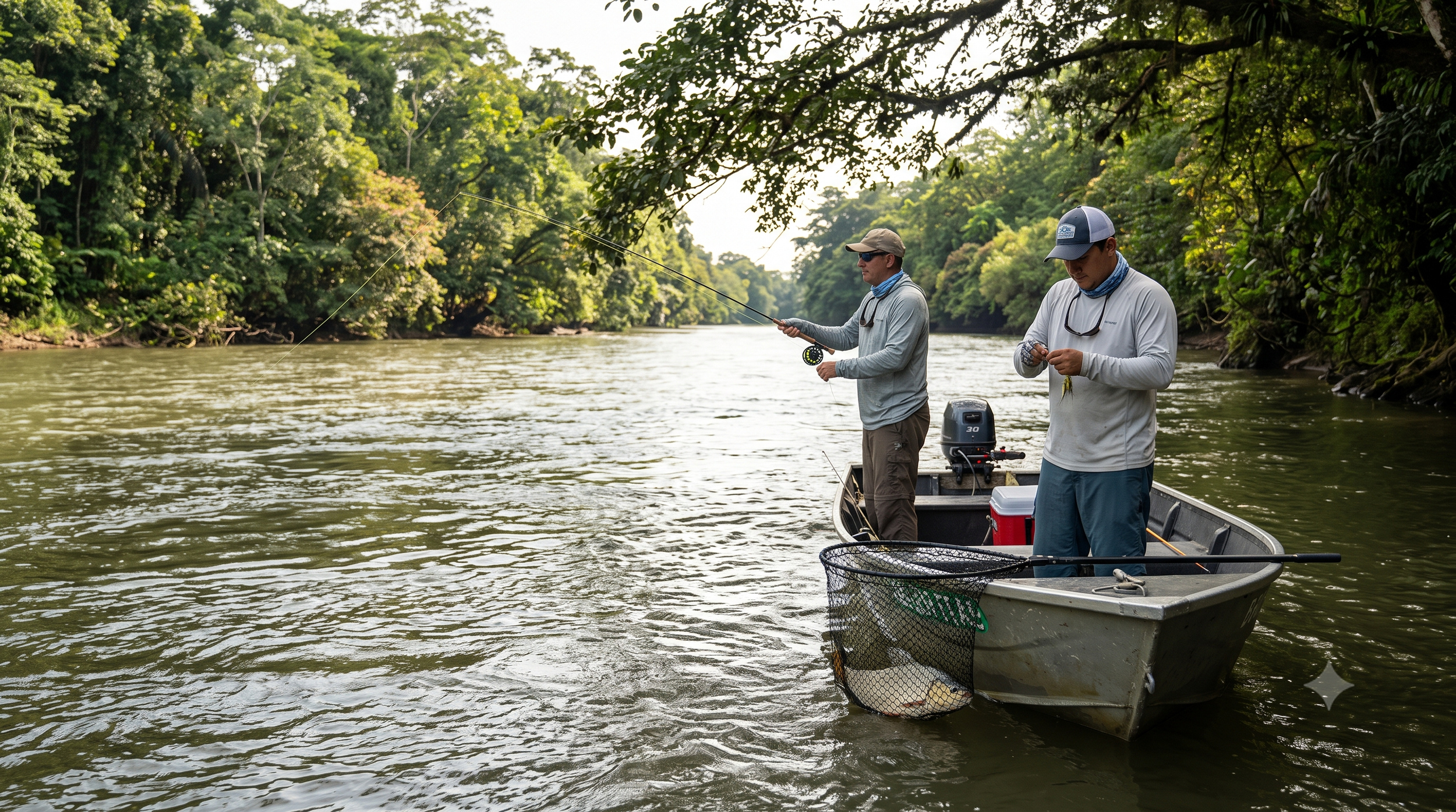 Pesca deportiva en Río Sarapiquí
