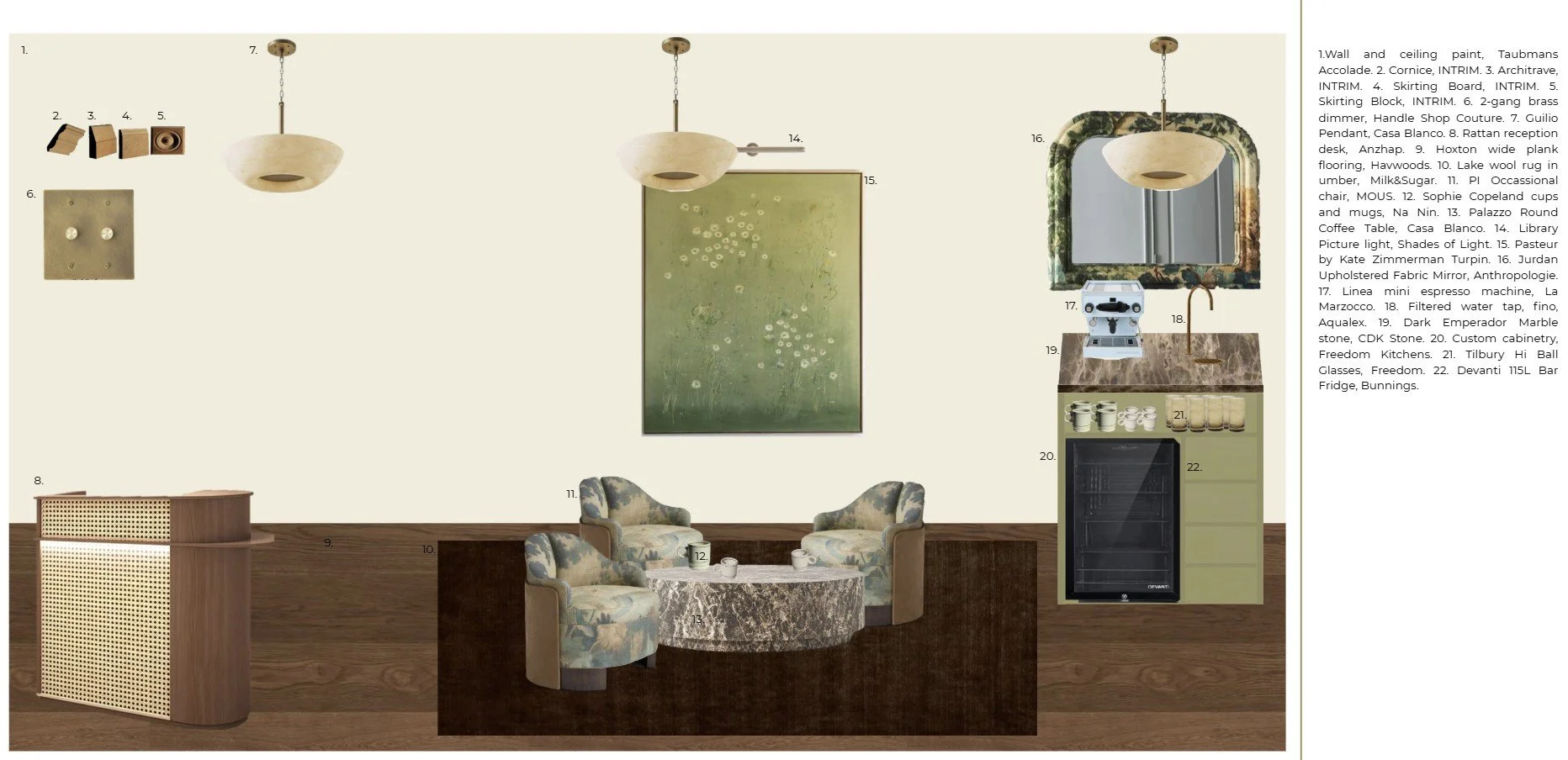 Bespoke design of a residential space created by Bortolazzo Interior Design