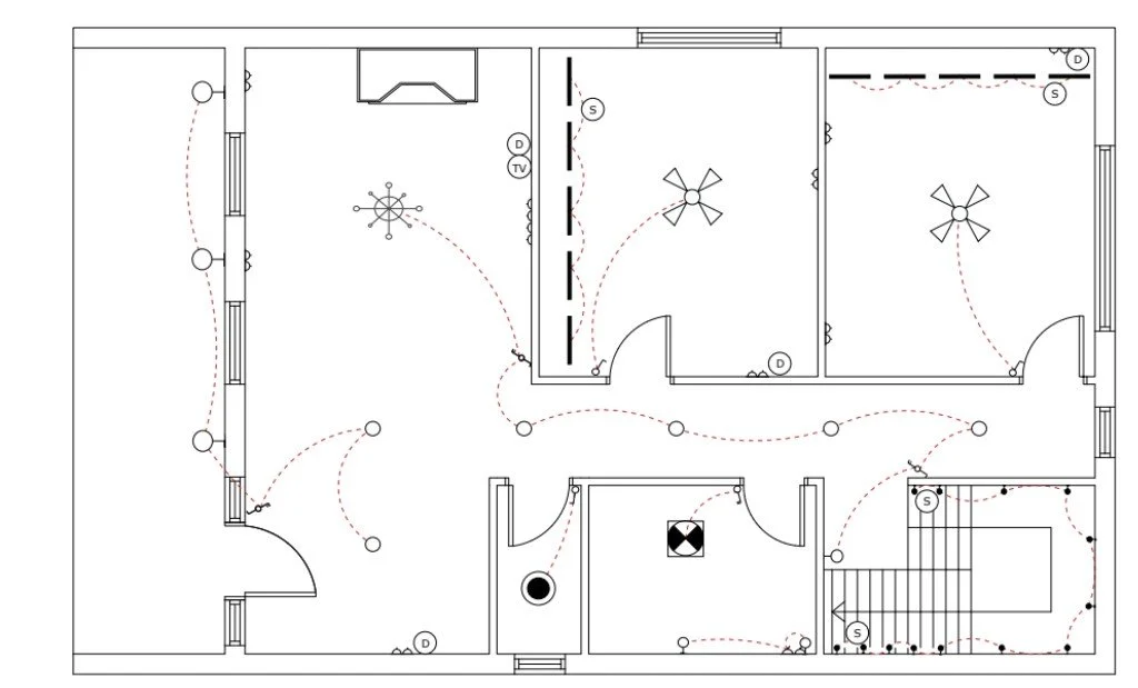 Terrace House First Floor plan created by Bortolazzo Interior Design