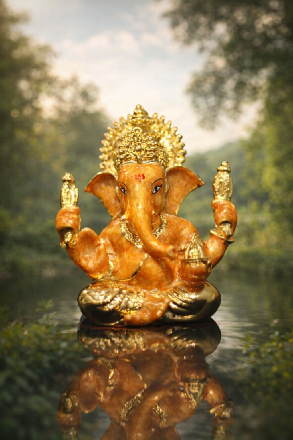 Gold Pearl Ganesh