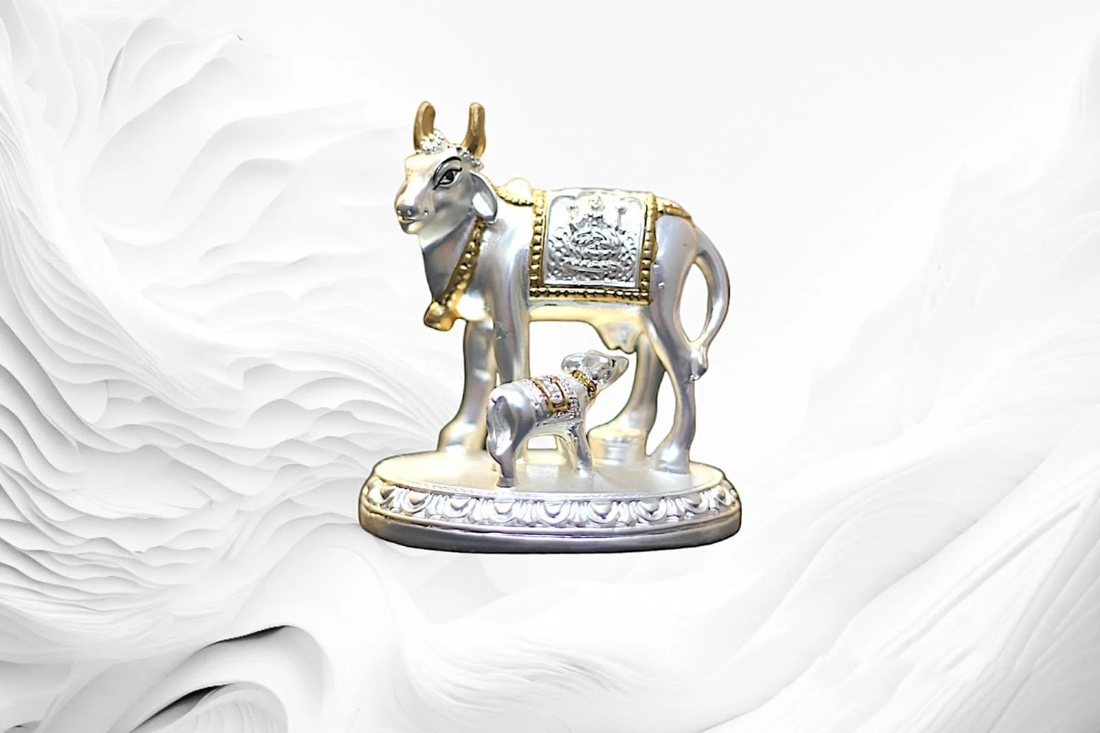 White and Gold Cow