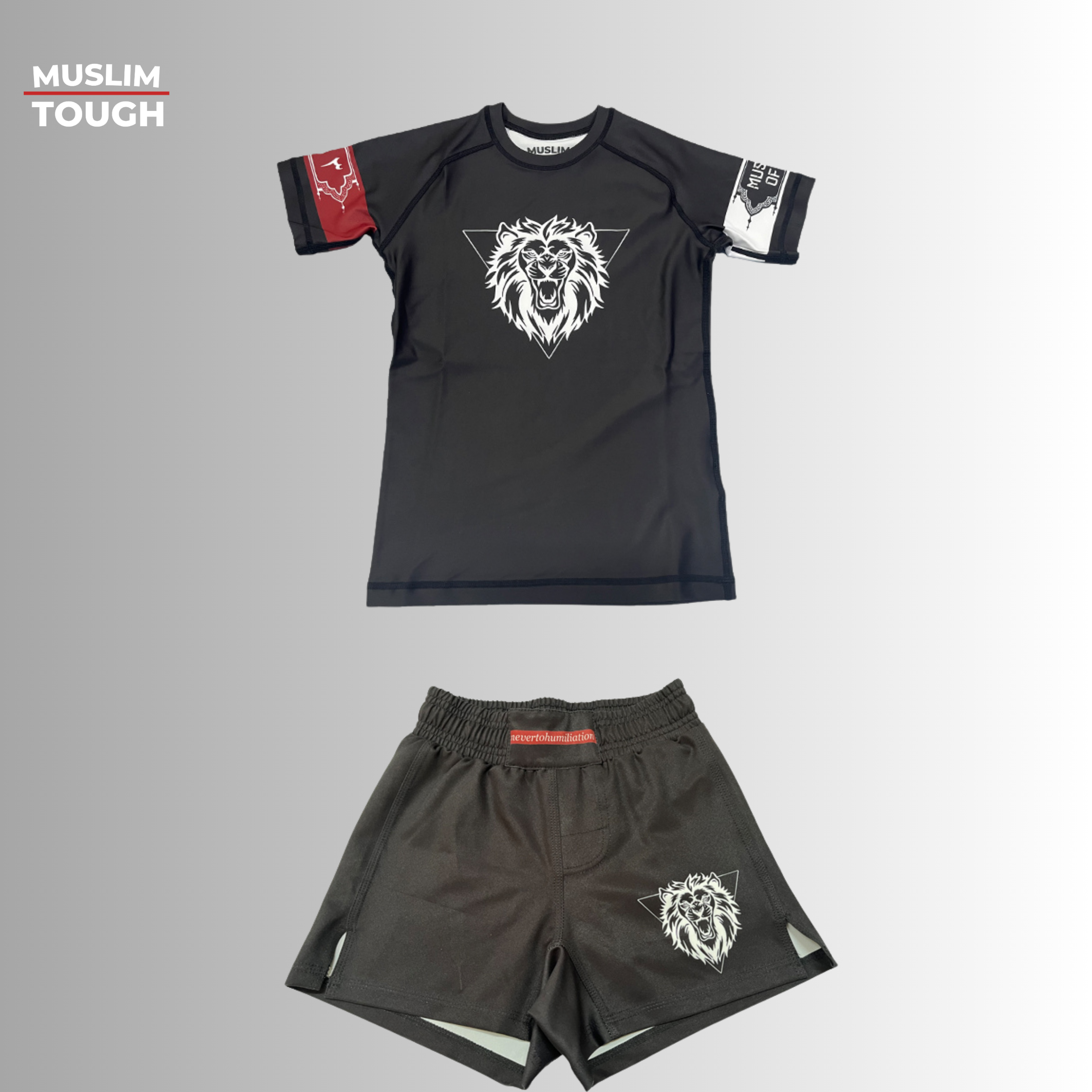 Lion's Roar Rash Guard & Shorts Youth