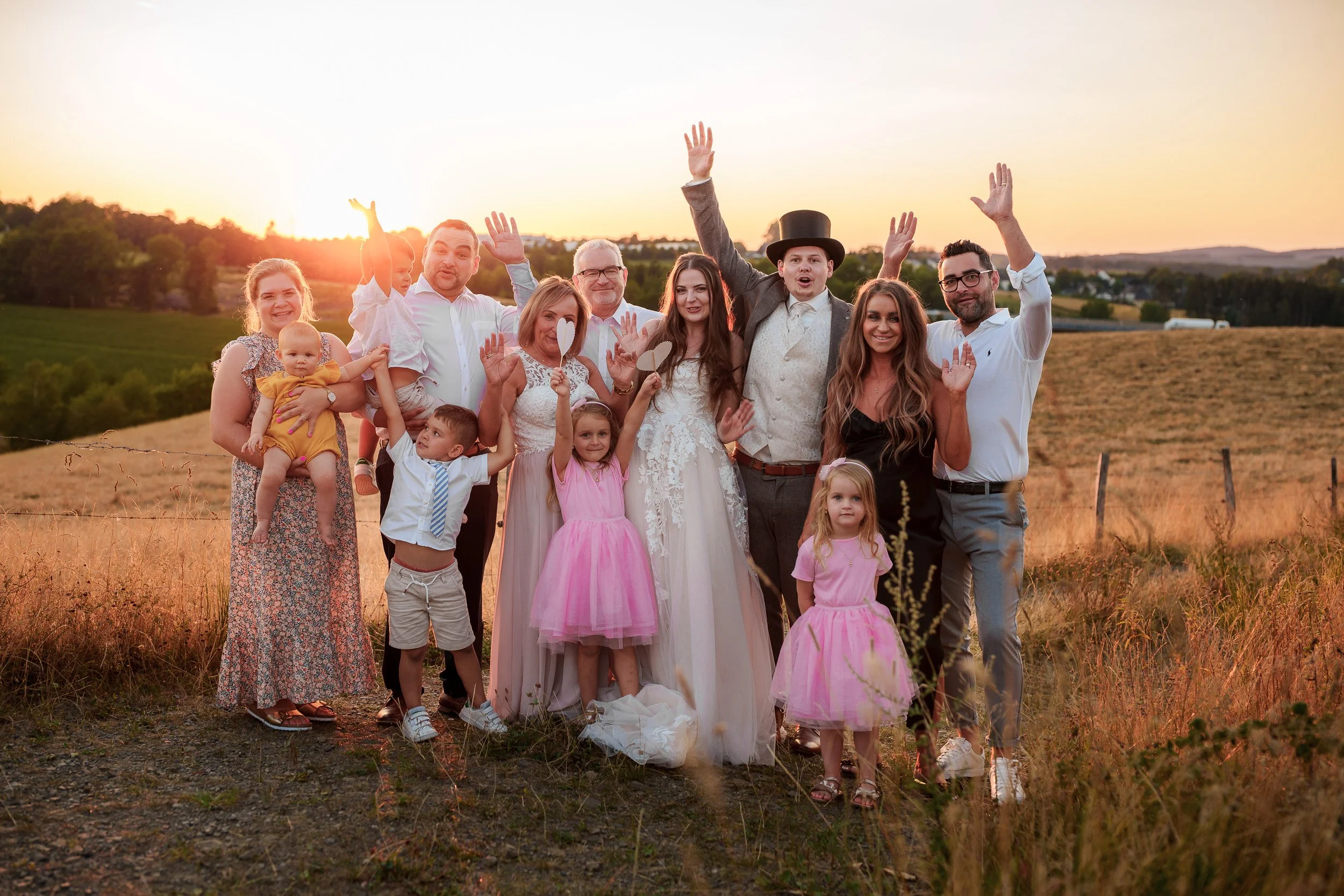 Hochzeit Gummersbach| Familienfotos | Sonnenuntergang | Fabian Dick Hochzeitsfotograf & Videograf