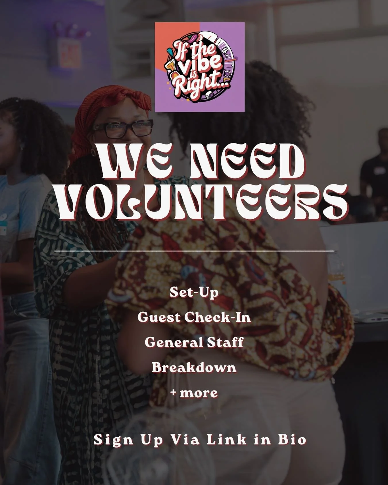 We are looking for volunteers as we expand.  If you love people, good energy, and want to be part of something special, this is your sign.

Open roles:
✅ Guest Check-In
✅ Game Station Host
✅ Station Setup
✅ Station Breakdown

🔗 Link in bio

#IfTheVi