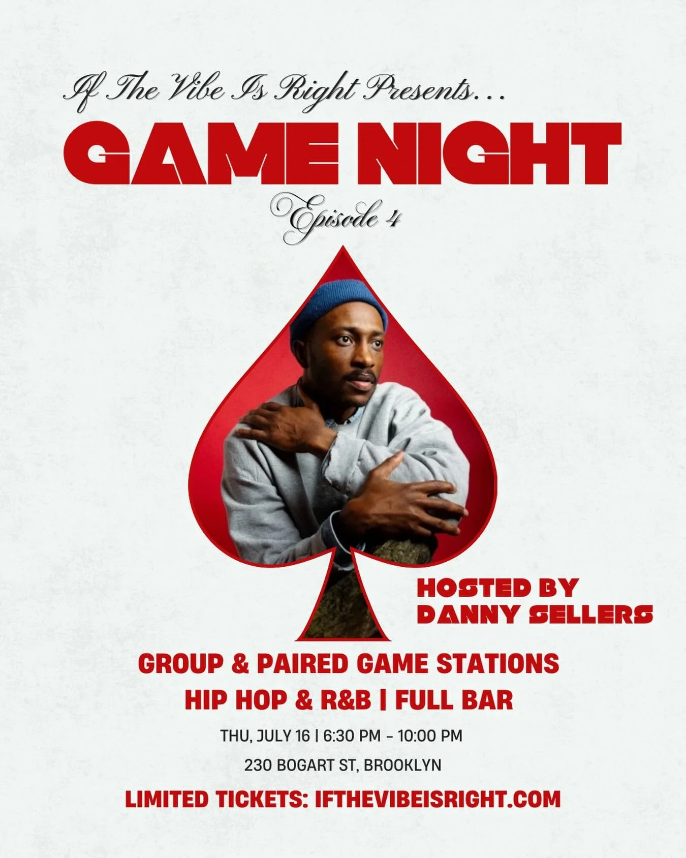 We&rsquo;re excited to announce Danny Sellers (@seesellers) is hosting our next Brooklyn game night. You have seen him on Kevin Hart Presents Hot Mic, Kevin Hart&rsquo;s LOL Radio on SiriusXM, and Funny or Die.

Brooklyn, we are up next. 🎟️ Limited 