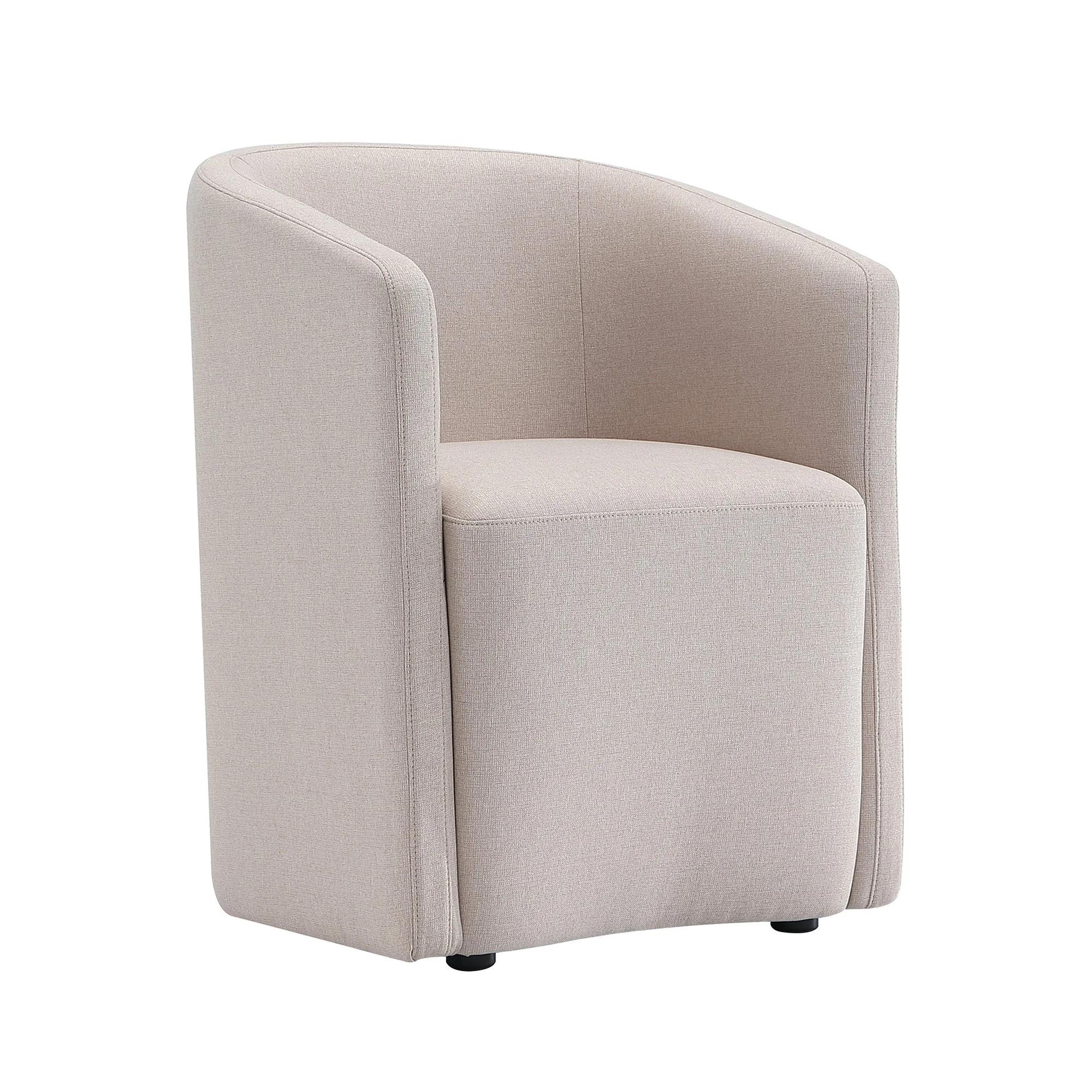 Hearth Contemporary Modern Upholstered Armchair in Barley