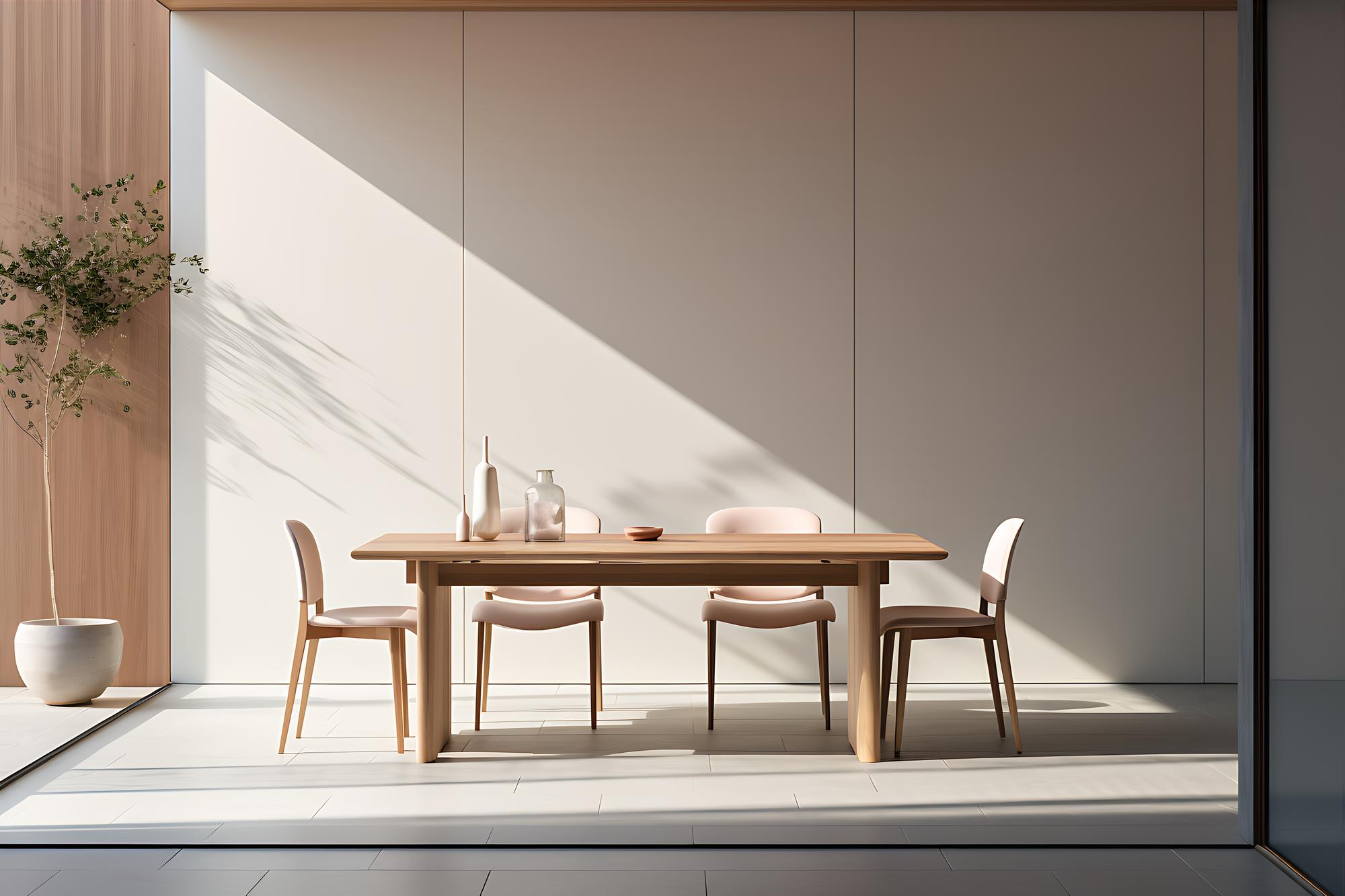 Fabric Side Chair (Neutral Tone)