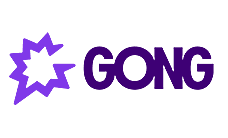 GONG logo with purple starburst symbol
