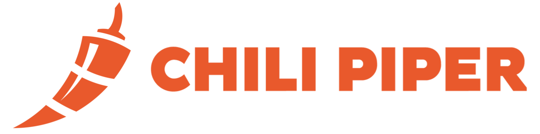 Logo of Chilli Piper with an orange chili pepper icon and the text 'CHILLI PIPER' in bold orange letters.