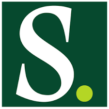 The logo of the newspaper 'The Star' featuring a white 'S' on a green background with a small yellow dot.