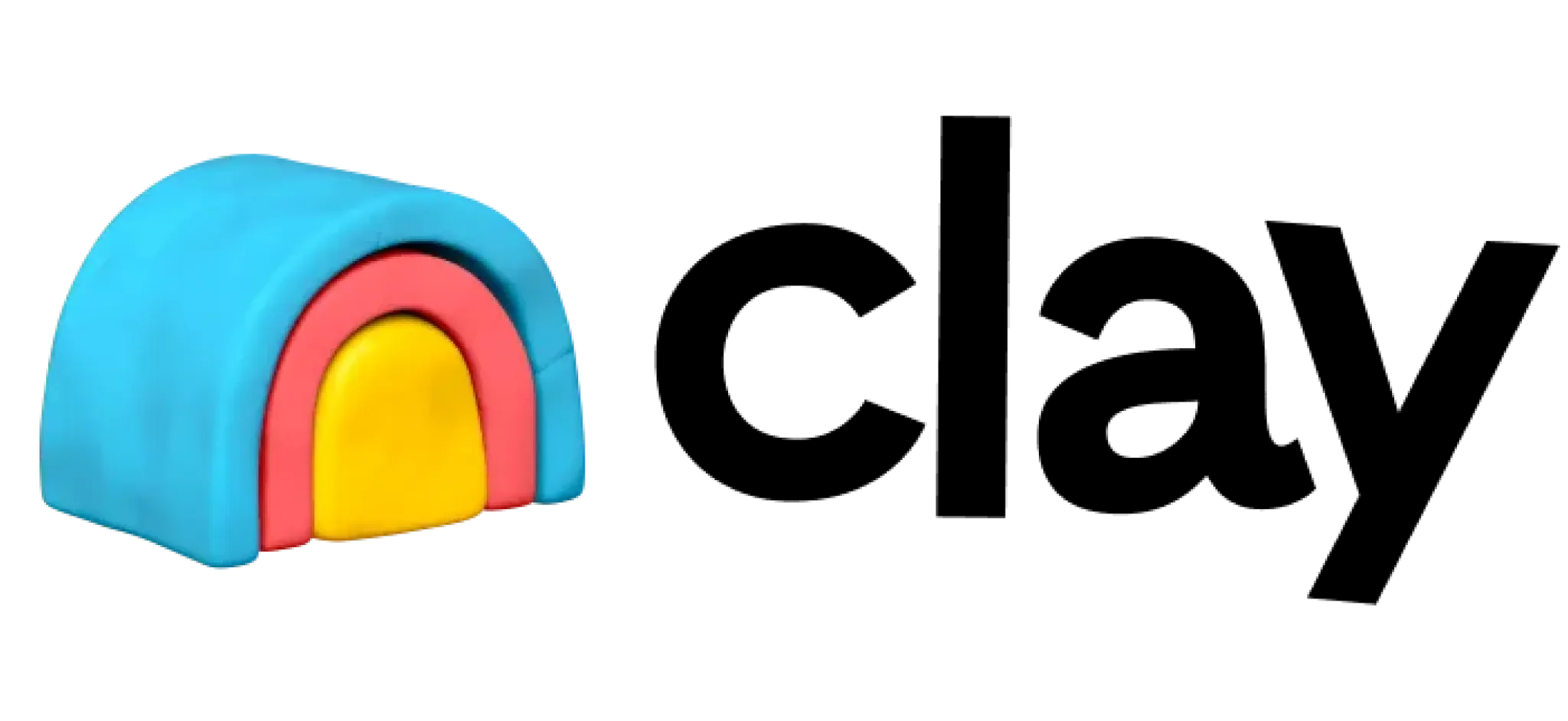 Colorful children's toy shaped like a rainbow with three arches in blue, pink, and yellow, made of soft material.