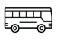 A simple line drawing of a bus