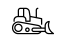 Line art of a bulldozer