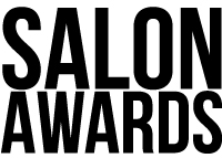 Logo for the Salon Awards in bold black text.