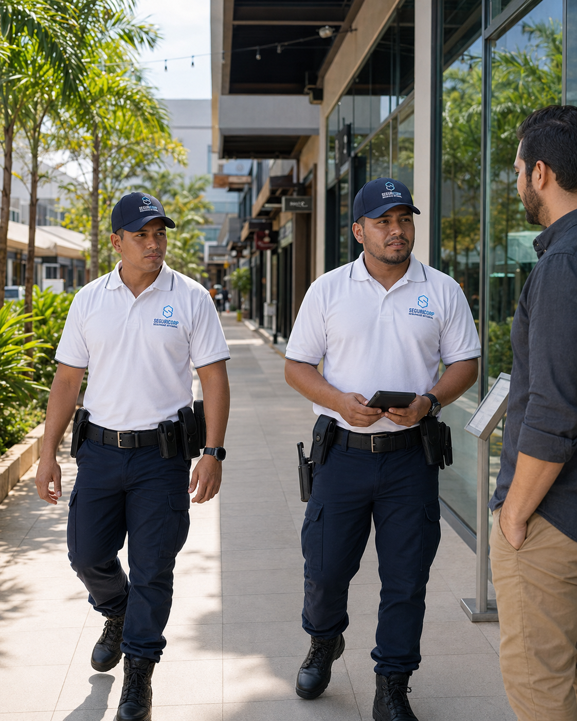 foto de agentes de seguridad