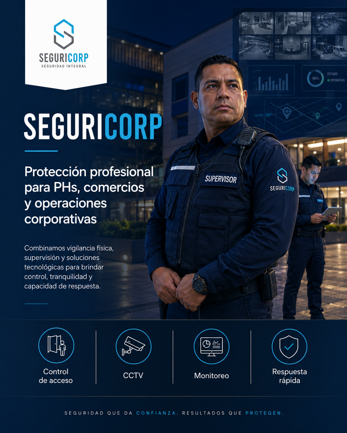 “La diferencia se nota en la actitud y el entrenamiento del personal. Los guardias de SEGURICORP conocen los protocolos, manejan situaciones con criterio y siempre mantienen una imagen profesional.”