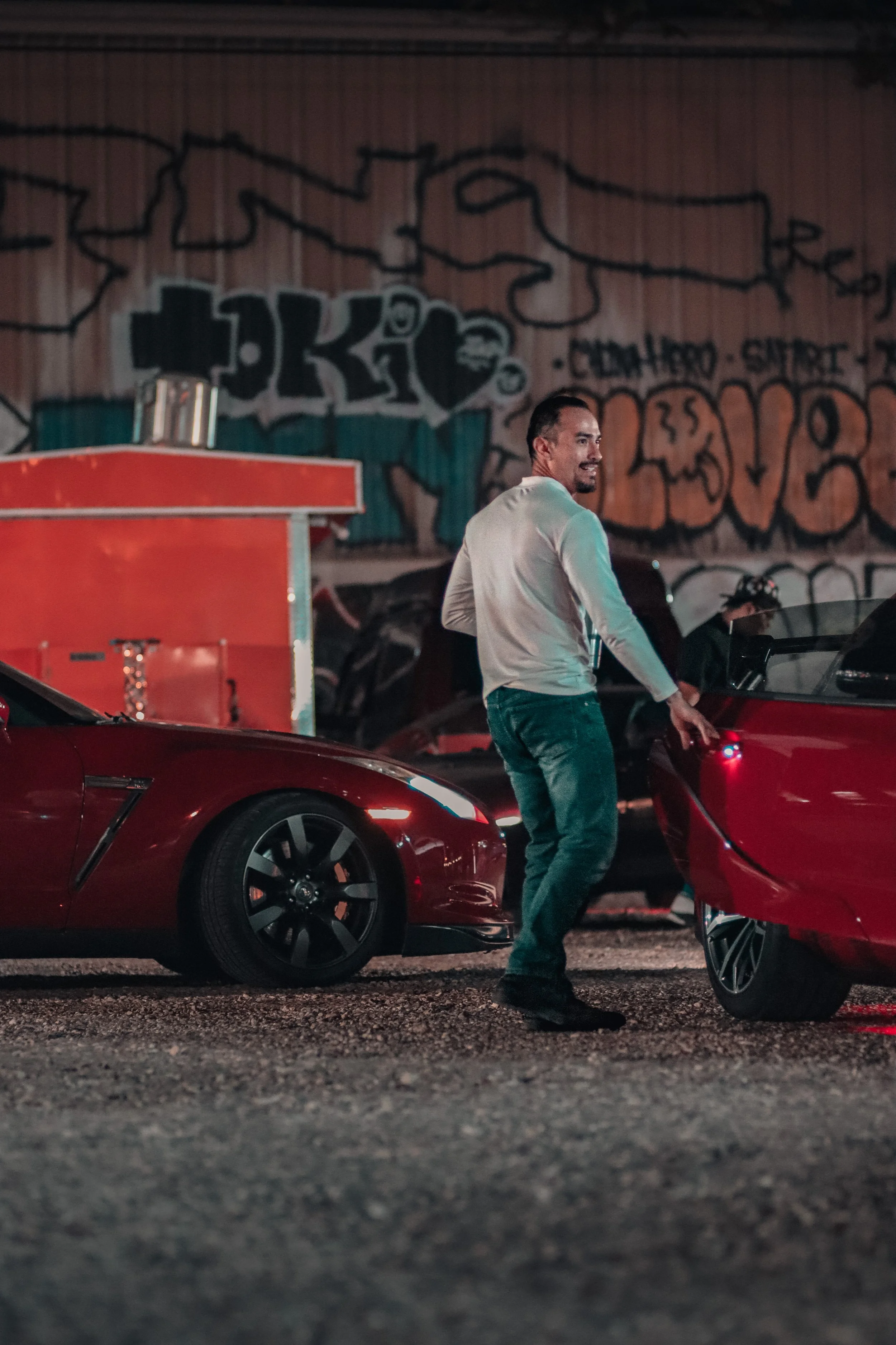 Red GTR and Owner captured by Built Over Time