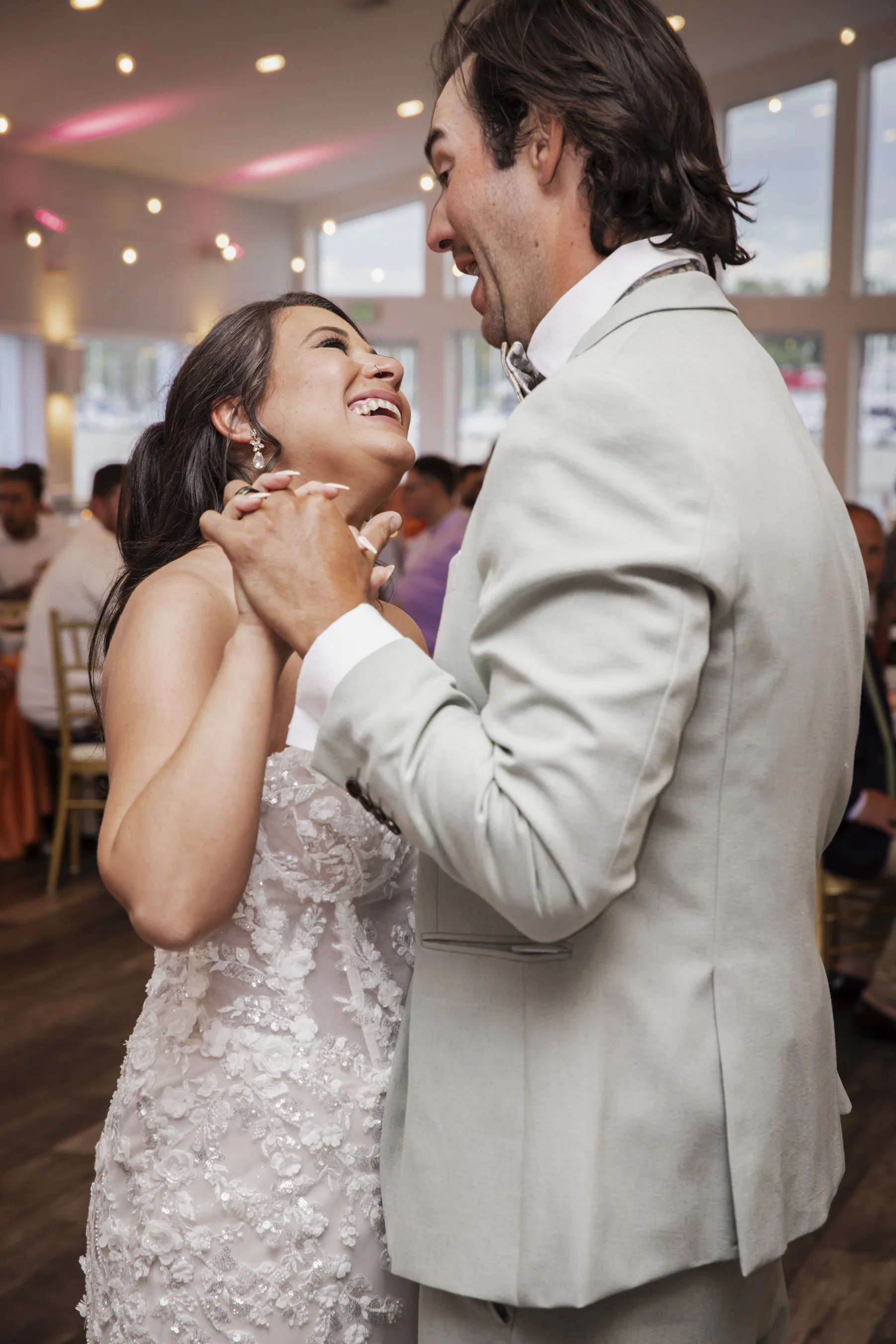 maryland wedding couple first dance fun candid moment