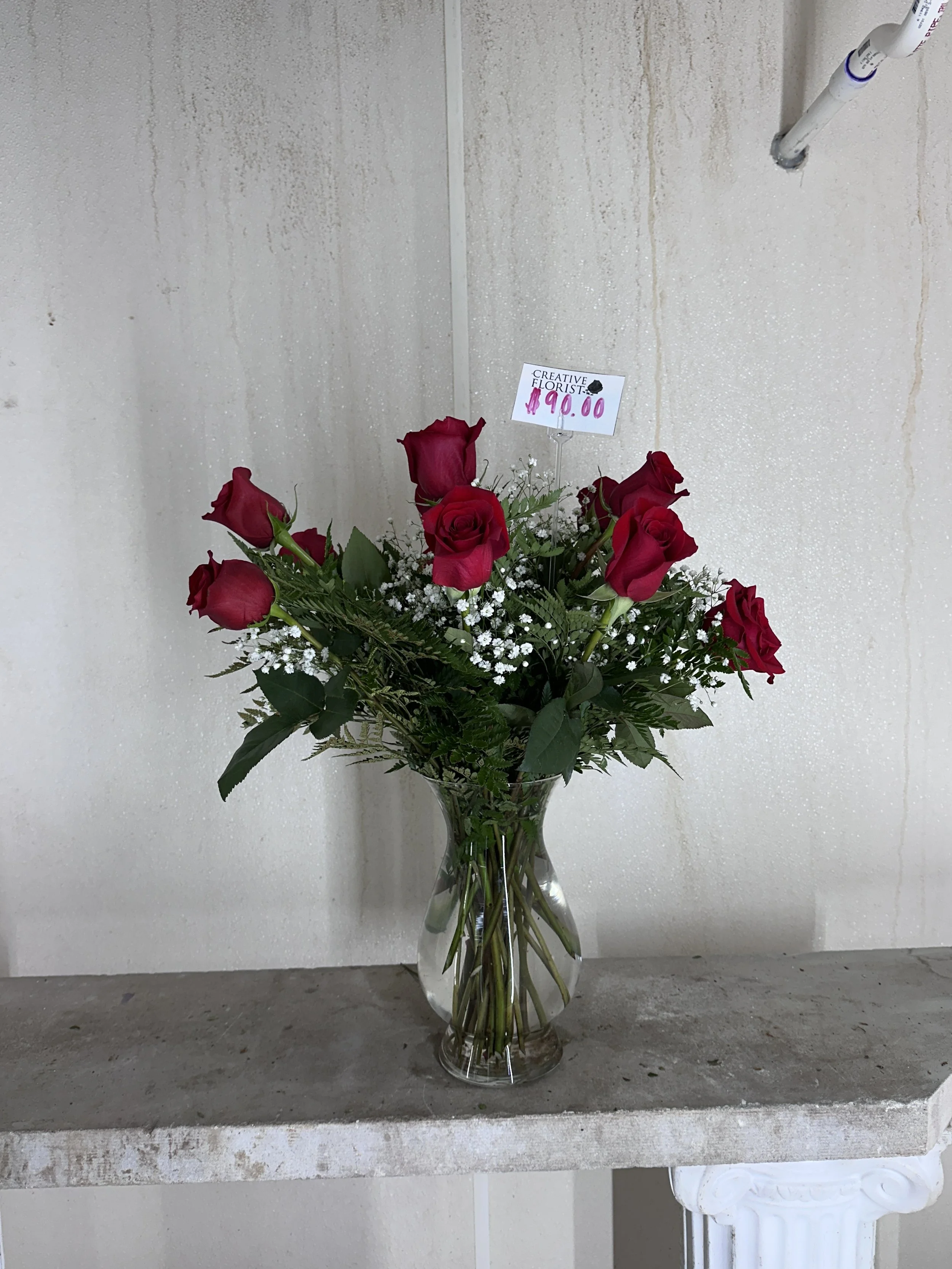 Dozen of Roses (12) - Vase