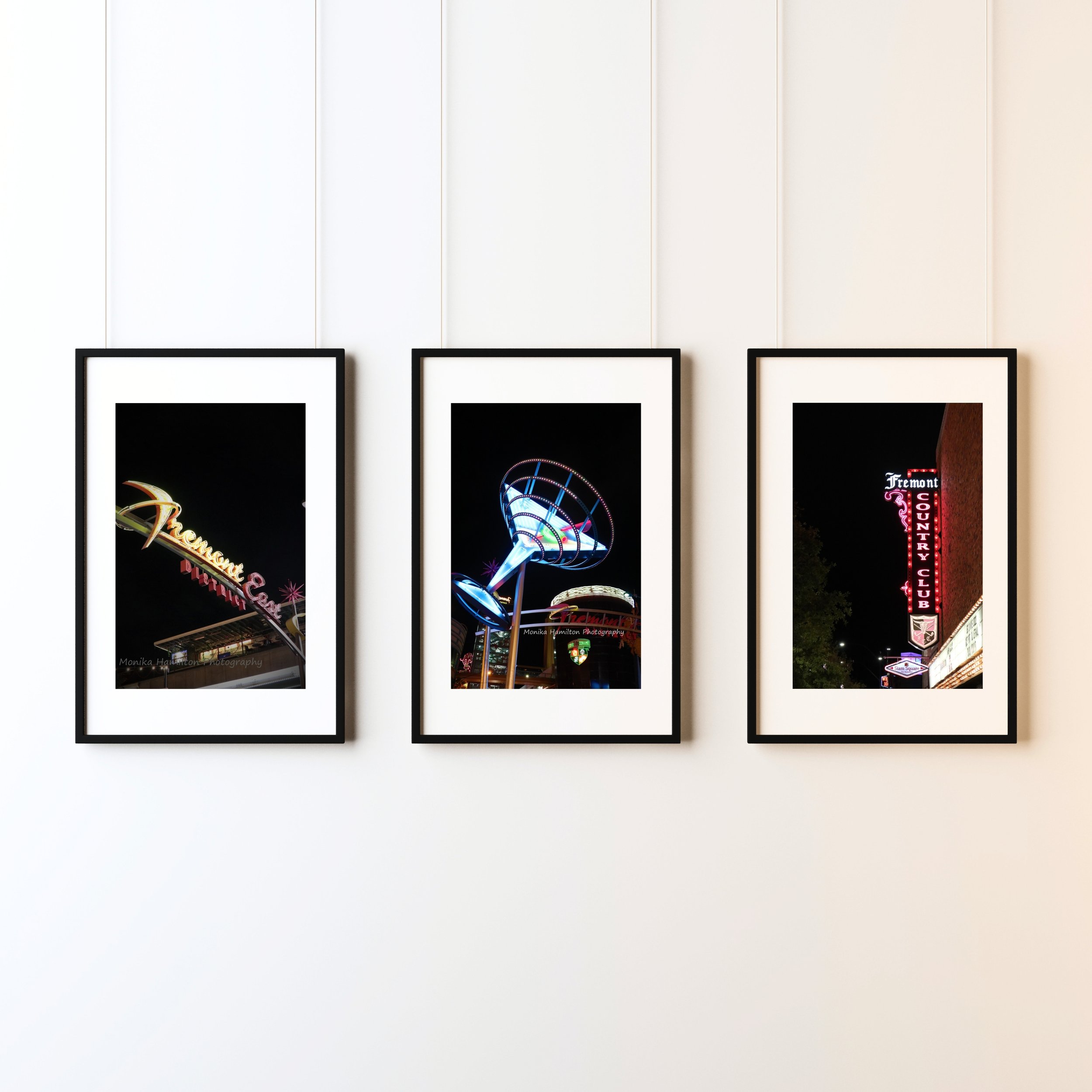 LAS VEGAS NIGHT Scene Prints: Set of 3 Original Neon Sign Pictures. Available as canvas and photo prints, or digital downloads. This print collection will bring a pop of colour to your home, office, or den. I took these pictures on a trip to Vegas a 