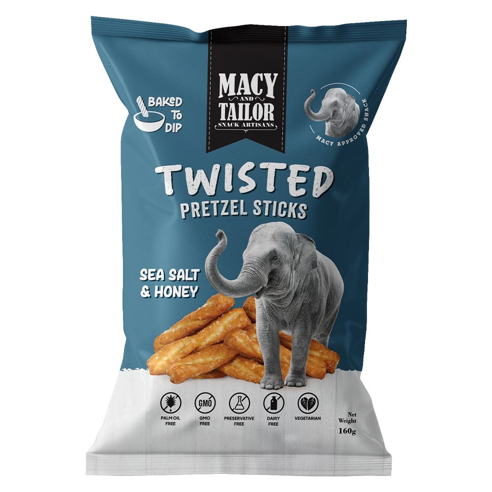 Twisted Pretzel Sticks - Sea Salt & Honey