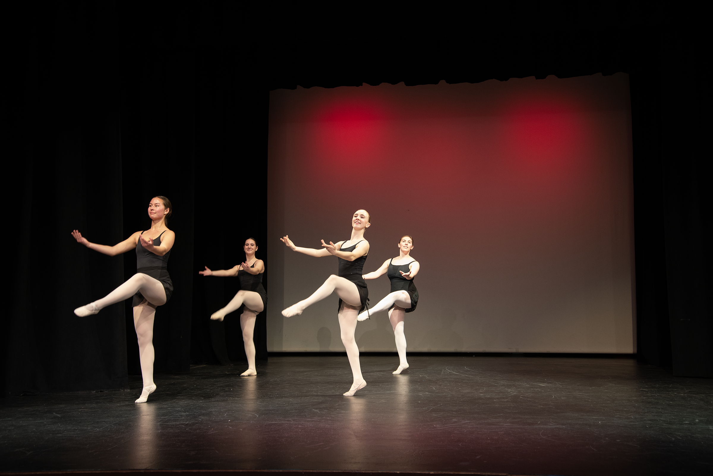  Company dancers performing at the annual BASV Demonstration at the Morgan Hill Playhouse in 2025. 