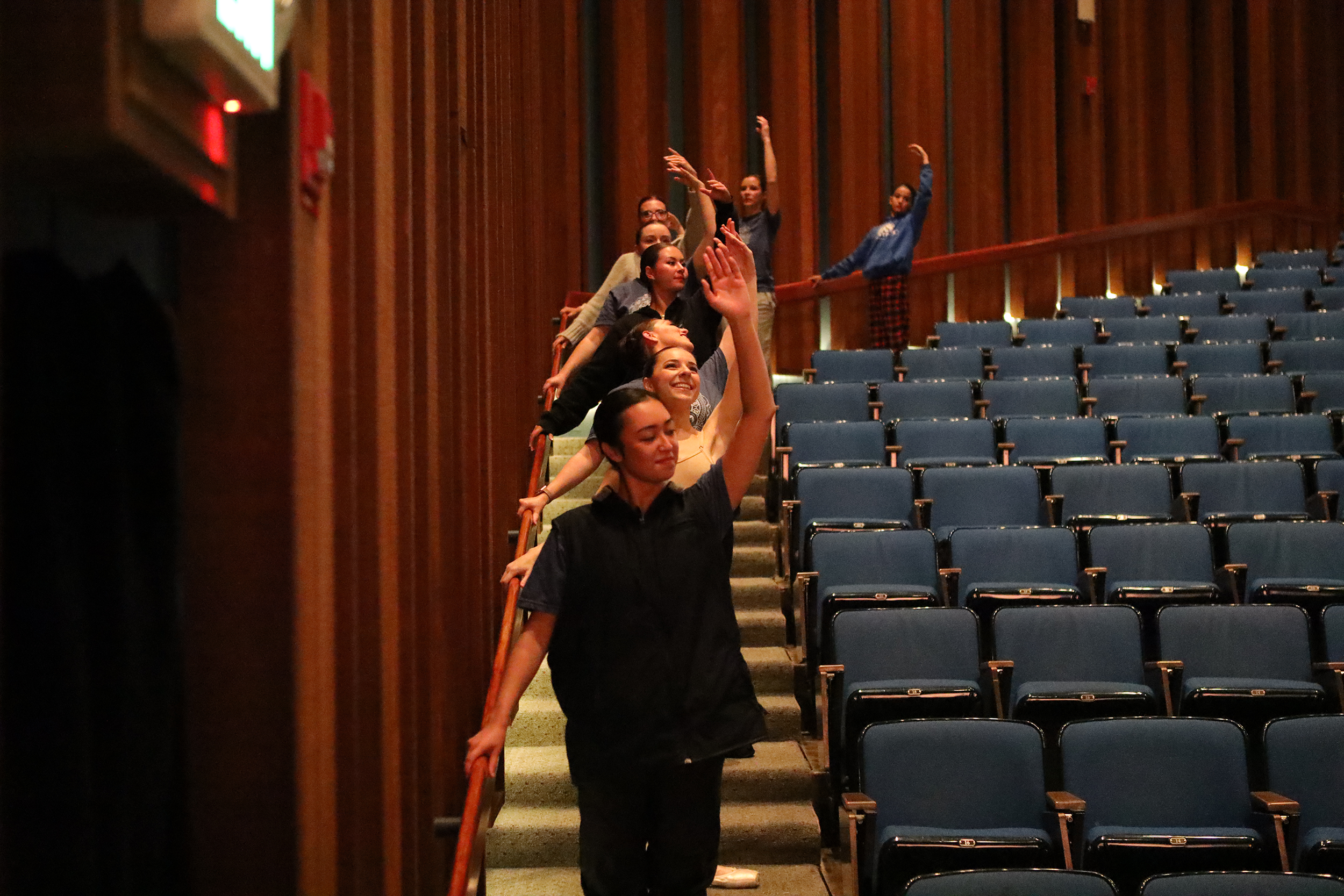 Company warm-up for Cinderella 2023. 