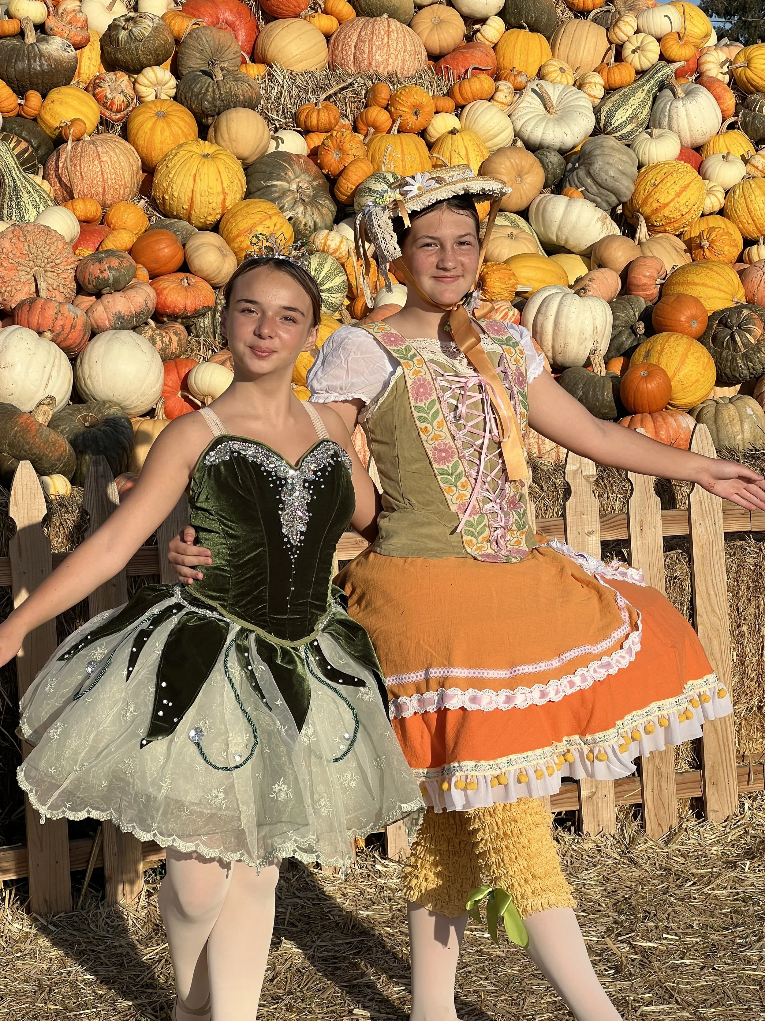 Company dancers promoting The Nutcracker at the LJB Farms Trick-or-Treat event 2025.