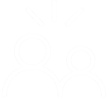 Icon of two people with exclamation marks above their heads.