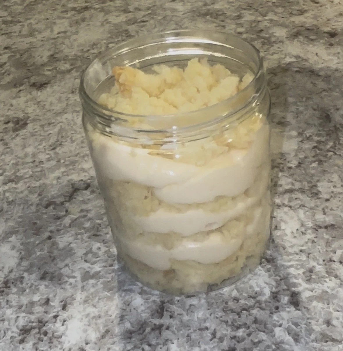 Pure Vanilla Cake in a Jar