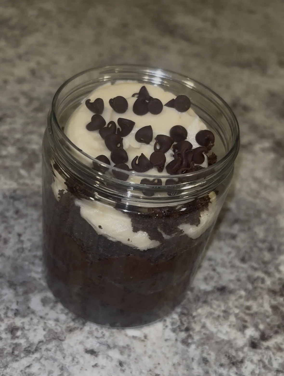 Chocolate Dream Cake in a Jar