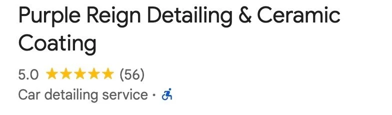 purple reign detailing google review link picture