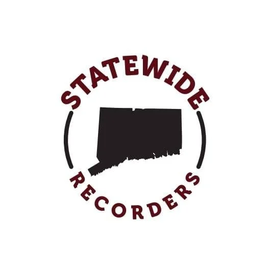 Logo of Statewide Recorders with the outline of the state of Oklahoma and text wrapped around it.