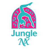 Jungle NX logo with stylized palm trees and text