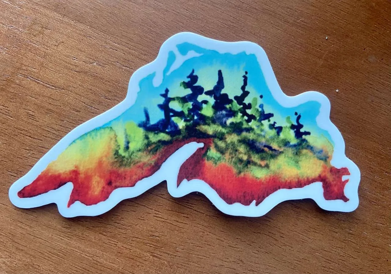 Lake Superior Forest Sticker