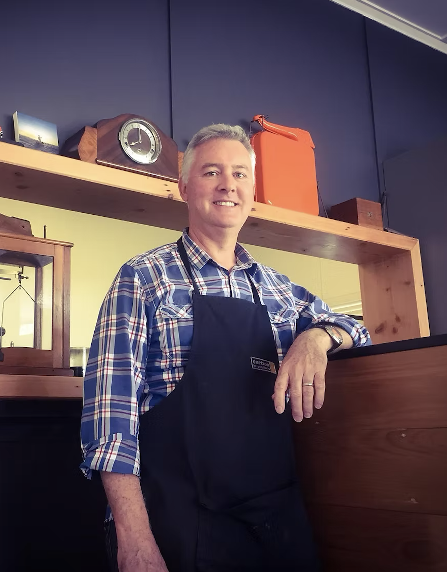 Owner Nick Conroy, Jeweller and Founder of Carbon Contemporary Jewellery