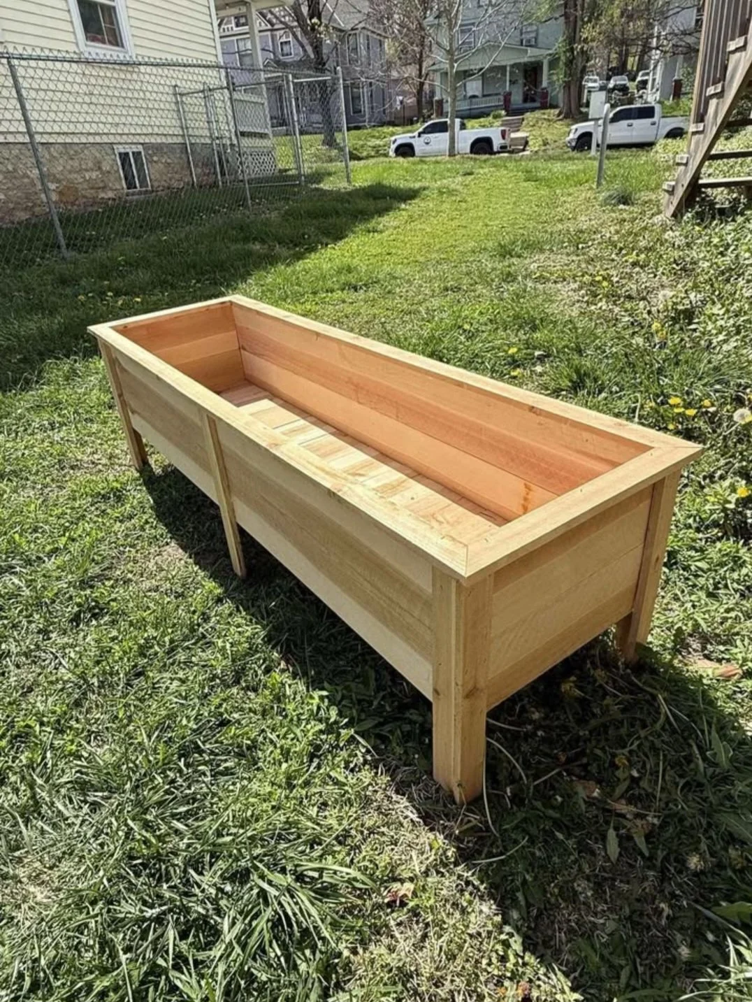 5ft Cedar Raised Garden Bed (Perfect for Vegetables & Small Spaces)
