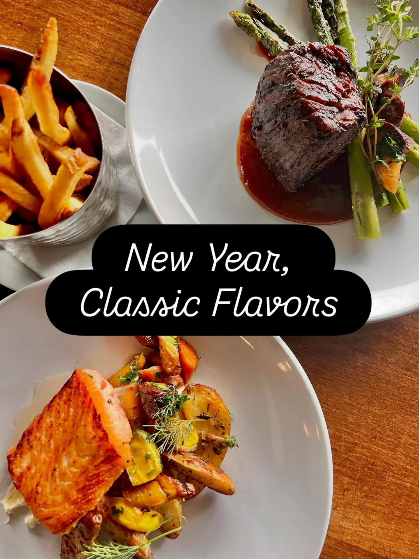 If you didn&rsquo;t have a chance to celebrate the holidays, or need a little extra love to get your new year kicked off right, stop in for a cozy dinner this evening. We got you covered 😉 ❤️