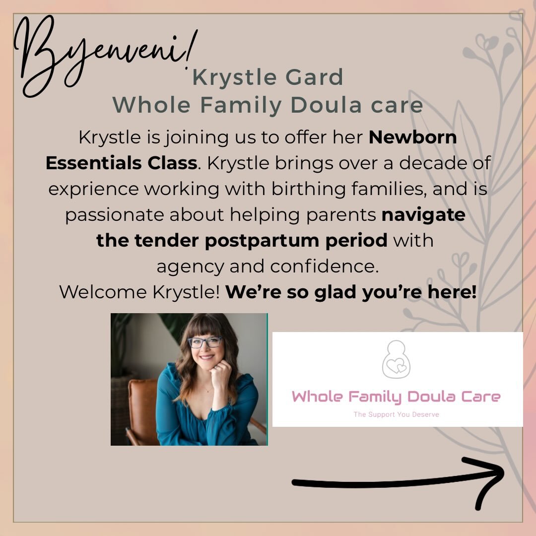 🌸 Please  join me in welcoming Krystle Gard to the Byenveni Baby Collective!! 🎉

🌸 Krystle brings over 10 years of experience, supporting birthing families as a Postpartum doula and postpartum sex, and intimacy counselor. ✨ Her deep care, wisdom, 