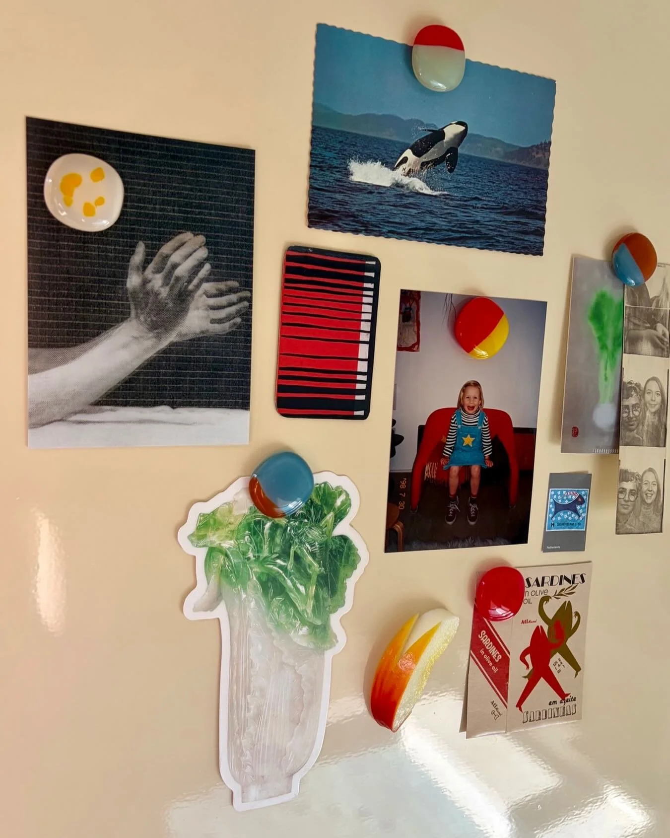 Noc Noc button magnets - to hold treasures and trinkets, for making big plans and remembering small moments ⚪️🟤🟡