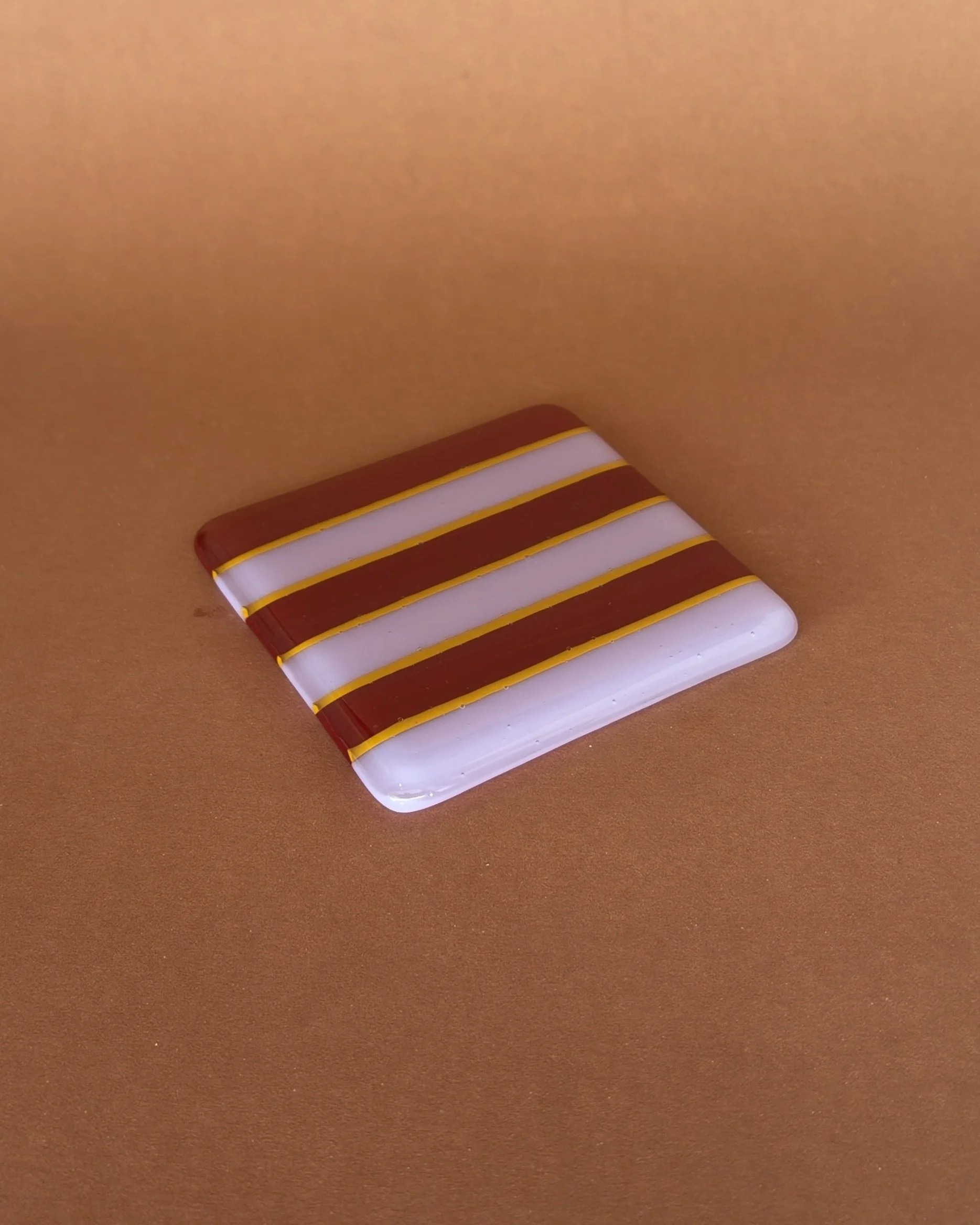 Striped Coaster - Claret & Lavender