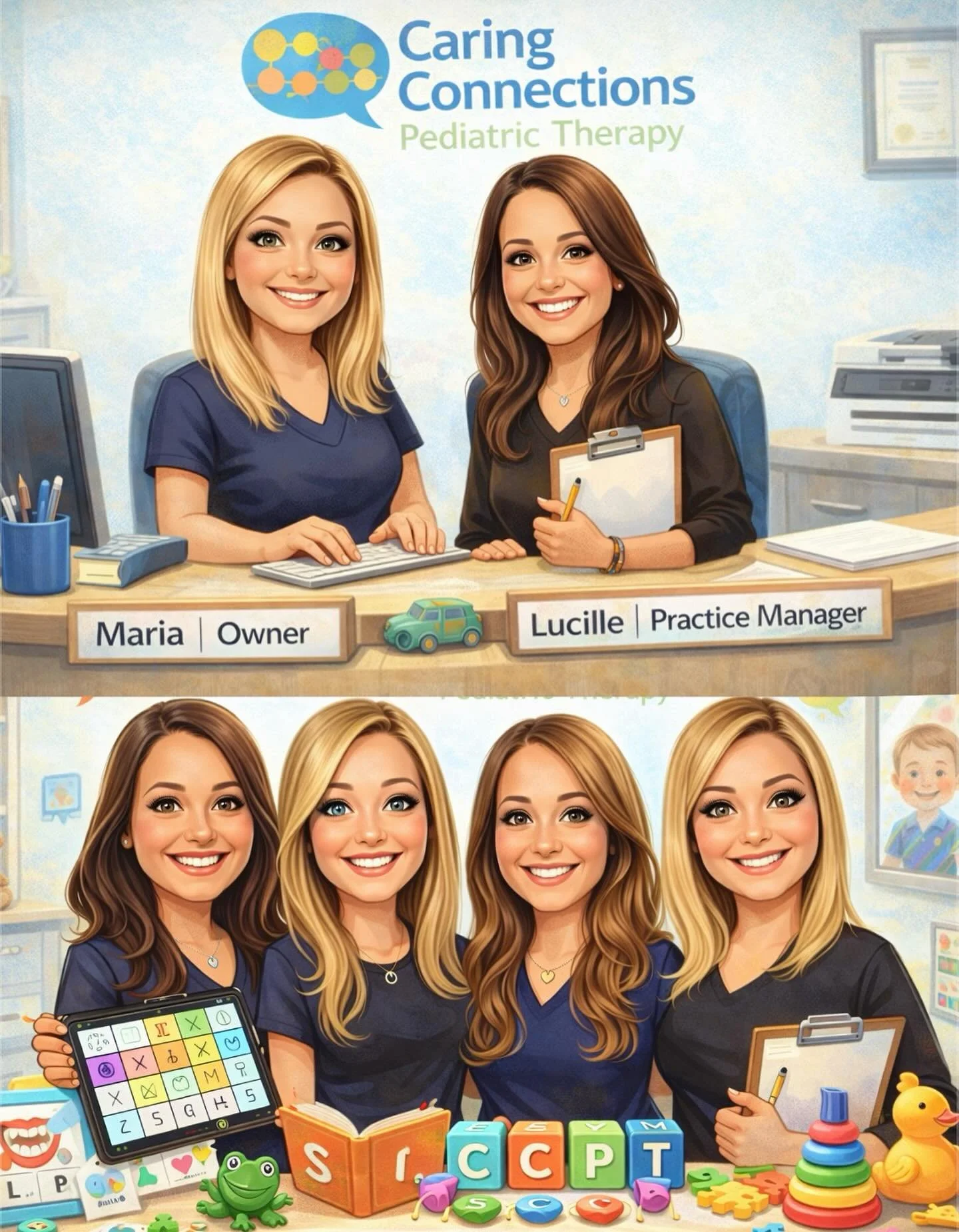 We LOVE our Caring Connections team!!!💕

Every day our SLPs show up with patience, heart, and a whole lot of dedication to help kids grow their communication skills. It&rsquo;s an honor to be part of so many families&rsquo; journeys!

Wondering abou