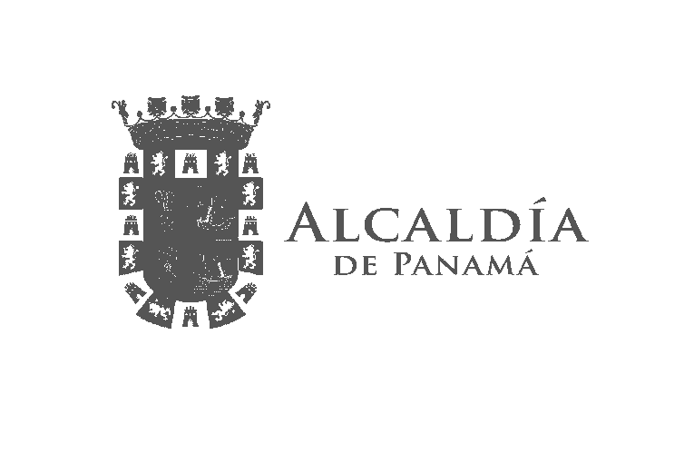 Escudo de armas y texto que dice 'Alcaldía de Panamá'.