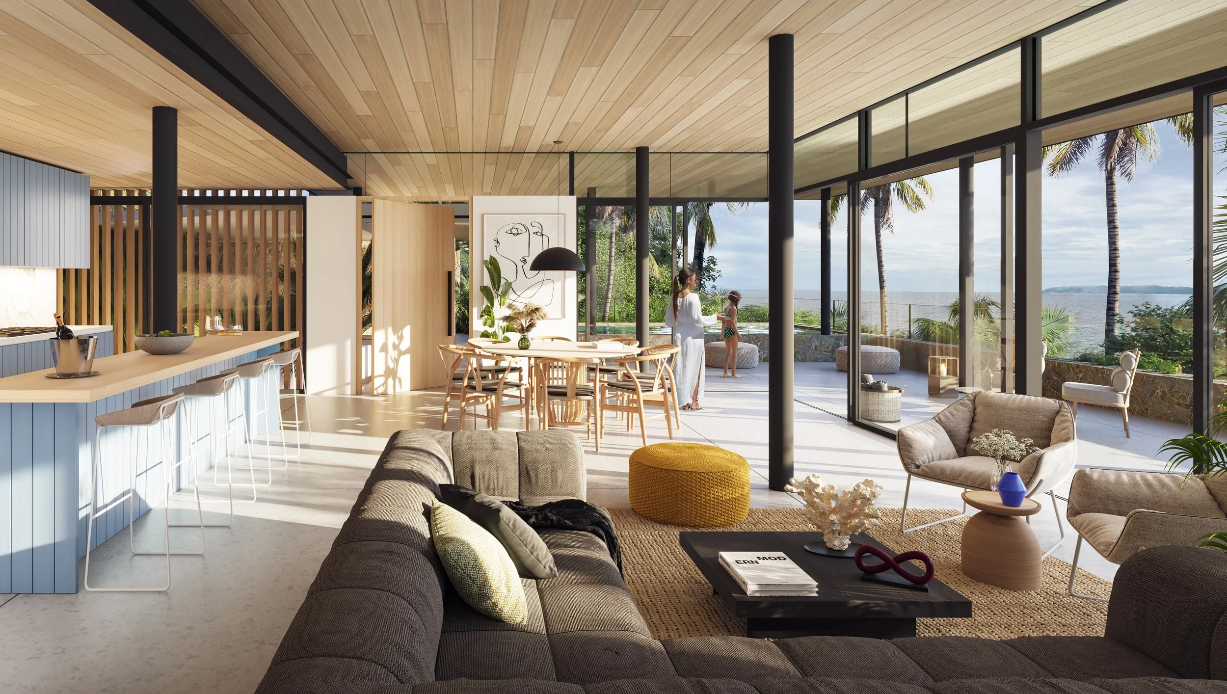 EL PATIO arquitectos, proyecto arquitectónico, Casa Contadora, Isla Contadora, Panamá, Arquitectura