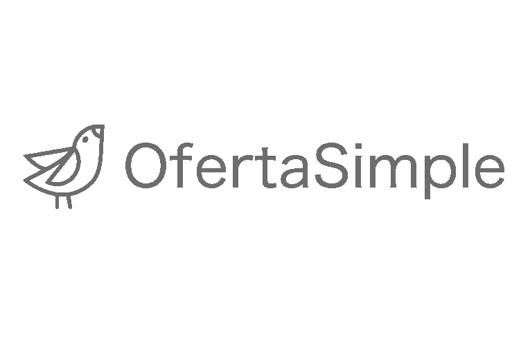 Logotipo de OfertaSimple con un dibujo de un pájaro y el texto 'OfertaSimple'