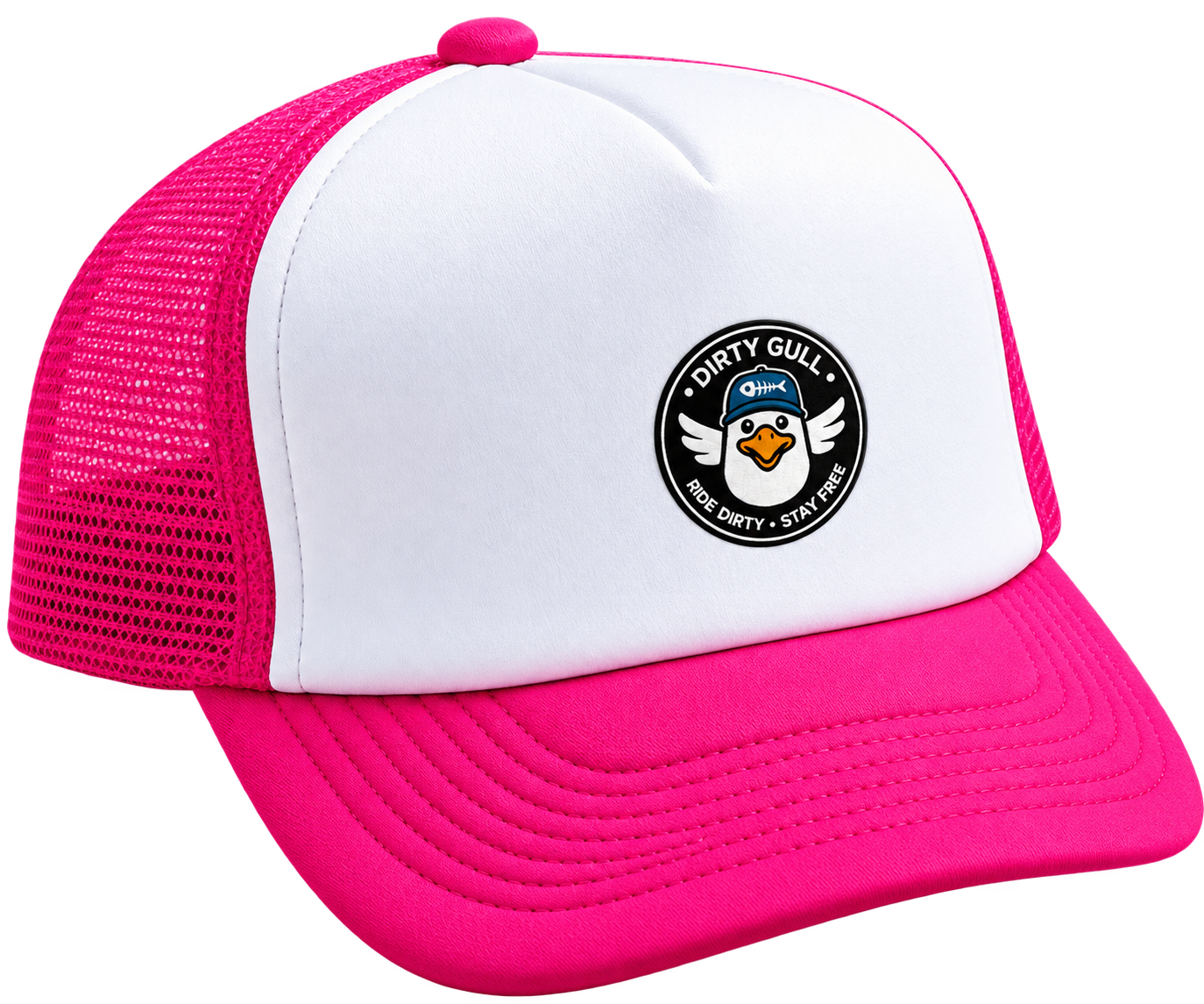 🐦 Casquette Trucker Dirty Gull – Ride Dirty, Stay Free